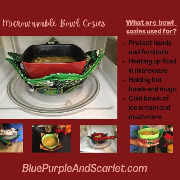 Bowl Cozies (Set of 2) Holiday Gifts and Stocking Stuffers - Picture 1 of 1